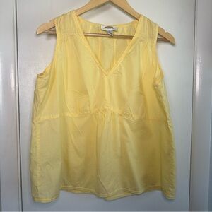 Talbots Y2K Tunic Tank Top. Butter Yellow. Size: 1X. 100% Cotton.
